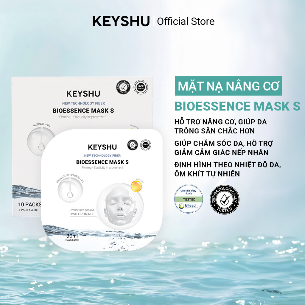 Mặt Nạ Nâng Cơ Bioessence Mask S KEYSHU Hỗ Trợ Nâng Cơ Và Làm Săn Chắc ...