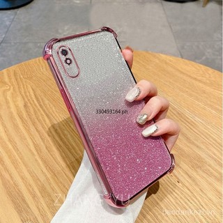Ốp lưng cho điện thoại Redmi 9A, chống sốc, có gương trang điểm 3D, giá đỡ, ốp mềm mới, đeo như vòng tay