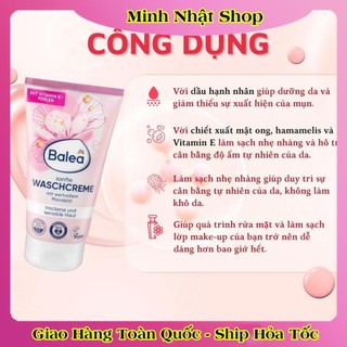 Sữa rửa mặt Balea 150ml dành cho da khô, da thường và hỗn hợp của Đức