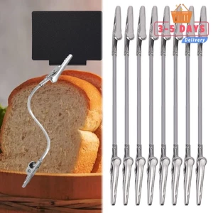 Kẹp cá mập kim loại Kẹp xoay hai đầu, 360 ✲ Dụng cụ sắp xếp có thể điều chỉnh cho nhãn siêu thị / Hình ảnh tự làm / Cuộn dây muỗi 2-10Pack