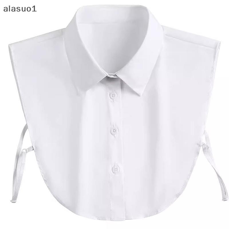 [Alasuo] Cổ Giả Cho Áo Sơ Mi Cổ Có Thể Tháo Rời Áo Sơ Mi Chắc Chắn Ve Áo Áo Top Nam Nữ Đen Trắng Quần Áo Áo Sơ Mi Phụ Kiện DropShip [SG]