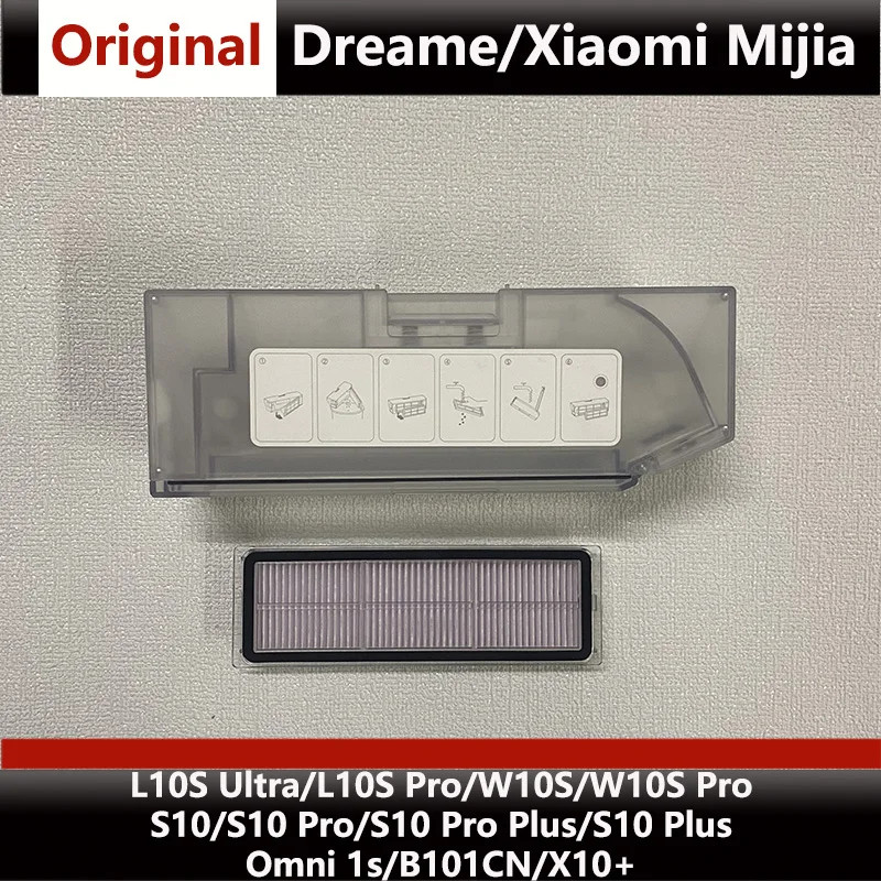 Phụ kiện cho máy hút bụi Dreame L10s Pro / W10S / S10, vật tư tiêu hao thùng bụi cho Xiaomi MiJia Omni 1S / X10 + (Đi kèm với 1 hộp lọc)