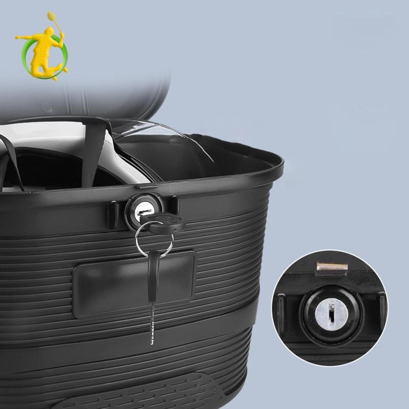 Giỏ xe đạp điện có khóa có nắp đậy Giỏ xe đạp dung tích lớn 20L cho