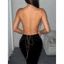 Treeling Nữ Thạch Anh Fishnet Crop Tank Dây Nhìn Xuyên Qua Camisole
