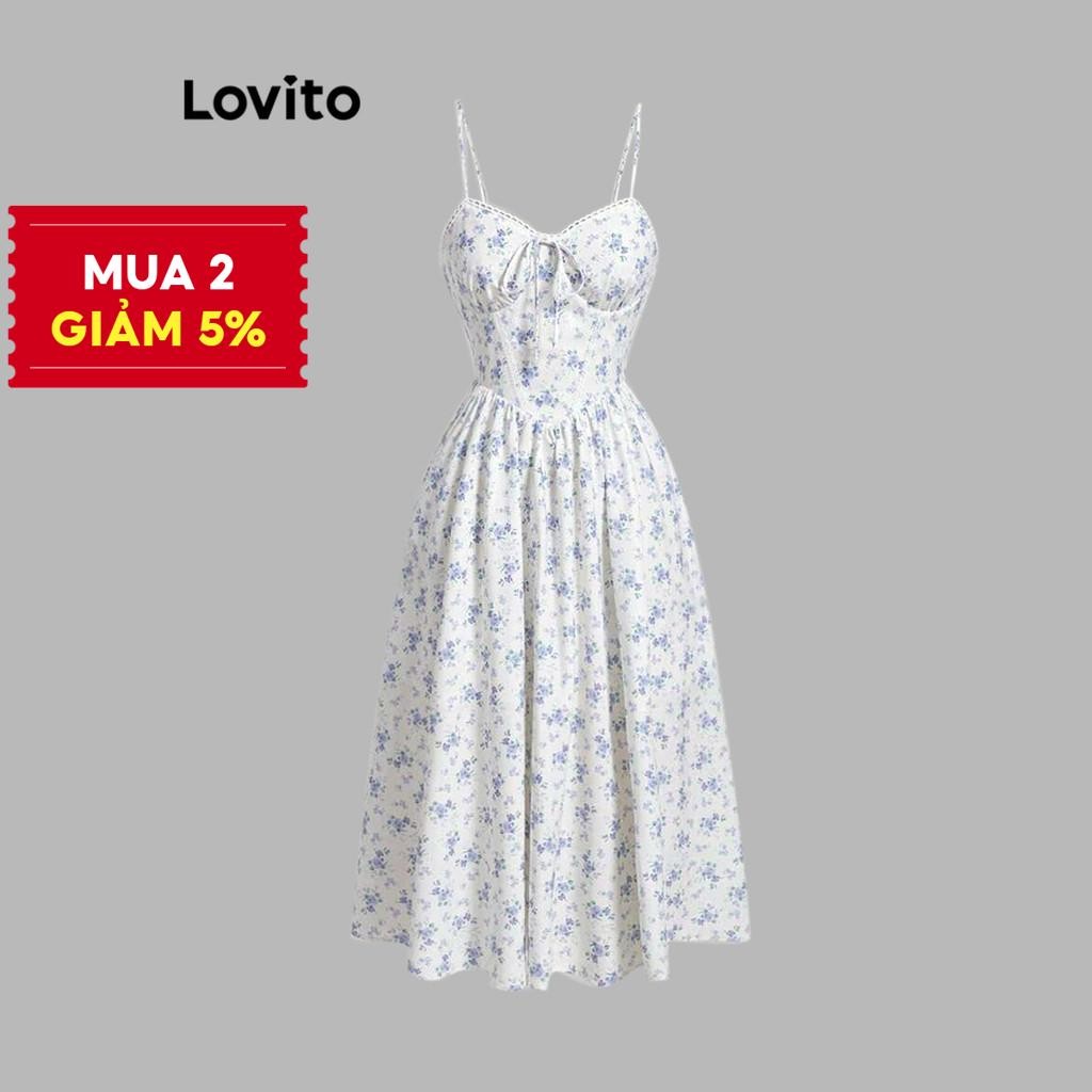 Lovito Váy thường ngày Đầm cổ rách hoa rách rách cho nữ L88AD196 ...