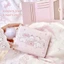Ví đựng tiền xu DUSKGLOW, Ví ngắn đa năng có thể gập lại, Túi đựng tiền in hình mèo Kawaii màu hồng dành cho nữ du lịch