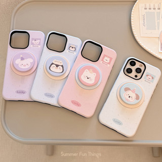 [Sheren] Ốp Điện Thoại Chân Đế Động Vật Nhỏ Thích Hợp Cho i17 16 15 14 13 12 11 pro max Vỏ Bảo Vệ Chống Sốc