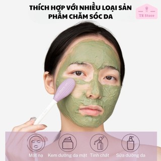 Cọ silicon đắp mặt nạ 2 đầu chuyên dụng GECOMO - Thoa mặt nạ đều, sạch sẽ