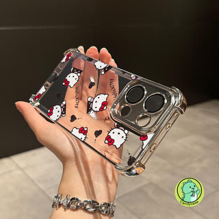 Vỏ Mèo Dễ Thương Cho OPPO A5X A5 A3 Pro A3X A80 A60 A40 A76 A36 A78 A58 A58X A97 A96 A95 A94 A9 2020 5G 4G Vỏ Mạ Sang Trọng Hoạt Hình Kitty Vỏ Điện Thoại Mềm Chống Sốc