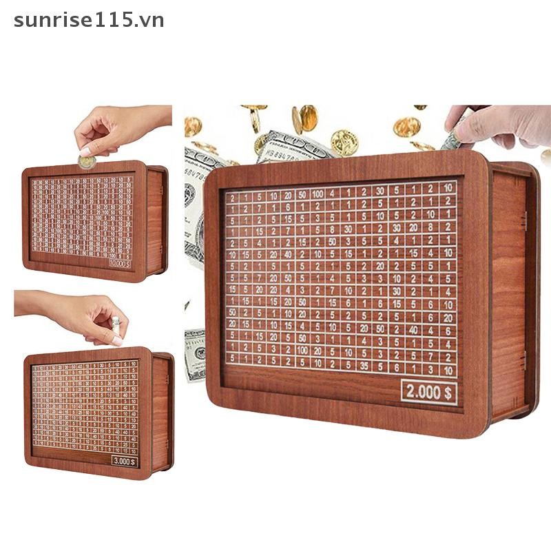 Hộp Đựng Tiền SRVN Có Quầy Bằng Gỗ Heo Đất Tiết Kiệm Trẻ Em Người Lớn Hộp Tiền Tiết Kiệm Tiền Thu Ngân Ngăn Kéo Tổ Chức Thủ Công Nhà.
