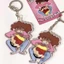 Anime Crayon Shin-chan Móc Chìa Khóa Túi Dễ Thương Mặt Dây Chuyền Acrylic Cặp Đôi Móc Khóa Phụ Kiện
