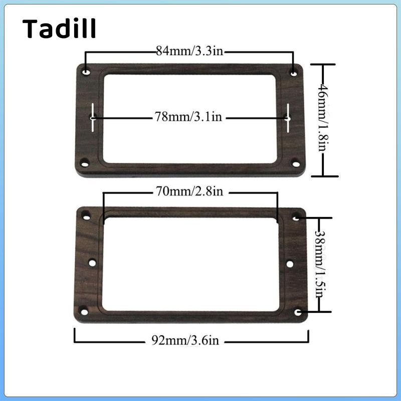 2 Chiếc Humbucker Bán Gắn Khung Cổ Cầu Gỗ Hoa Hồng Cho Đàn Guitar Điện Linh Kiện Thay Thế
