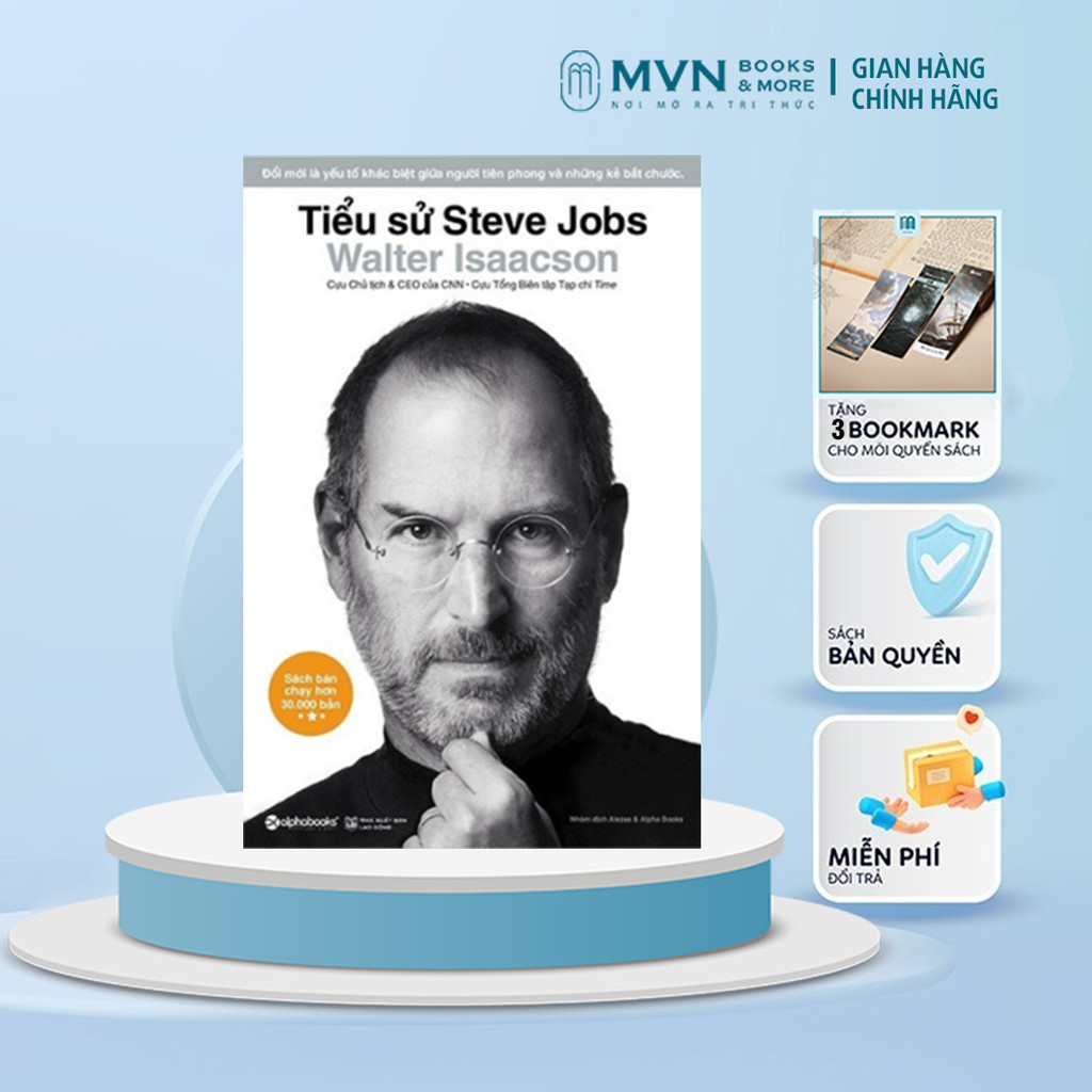 Sách - Tiểu sử Steve Jobs (BC) 449k - Mvn Books | Shopee Việt Nam