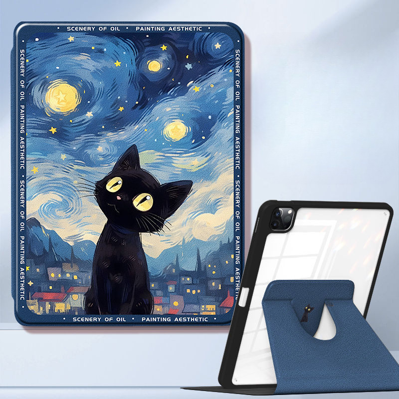 Ốp Lưng Máy Tính Bảng Cho Samsung Galaxy Tab S6 lite 10.4inch S10ULTRA S9plus / s10plus 12.4inch S7plus / S8plus Tab A7 lite Tab A9 Plus S9 FE + Kiểu Sách Xoay Có Giá Đỡ Bút Chì