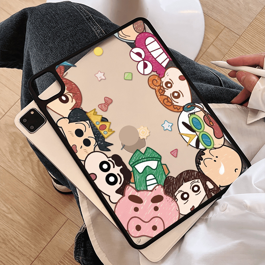 Ốp Lưng Acrylic Cứng Gia Đình Vui Nhộn Cho Mini6 Mini7 A17Pro IPad 5 6 7 8 9 10 11 A16 Air 2 3 4 5 6 Air 11 M2 Pro10.5 10.2 "Pro11 2018 2020 2021 2022 M4 Pro13 2024 2025