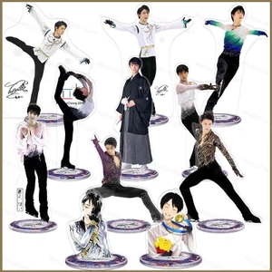 HK1 Yuzuru Hanyu Acrylic Ban Mùa Đông Olympic Nhân Vật Hành Động Đồ trang trí Búp Bê Trang Trí Nhà Trang Trí Hai Mặt HD In KH1