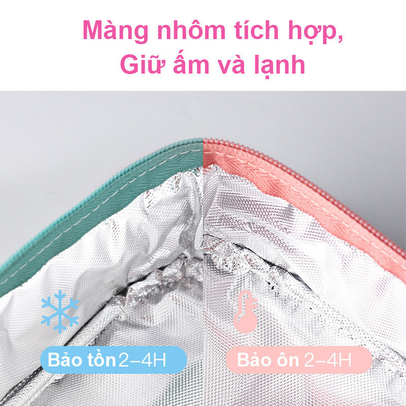 Túi Giữ Nhiệt Hộp Cơm Phiên Bản Cao Cấp,Thiết Kế Đựng Đồ Tiện Lợi, Đẹp, Giữ Nhiệt Hiệu Quả