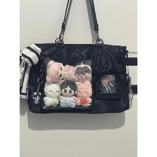 Anime mới niche hàng ngày túi đựng thẻ ruy băng nylon đa năng túi đeo vai thông thường