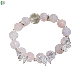 Vòng Tay Đính Hạt Cổ Điển với Bướm Trang Trí Ánh Sáng Sang Trọng - Trang Sức Thời Trang cho Mua Sắm và Hẹn Hò