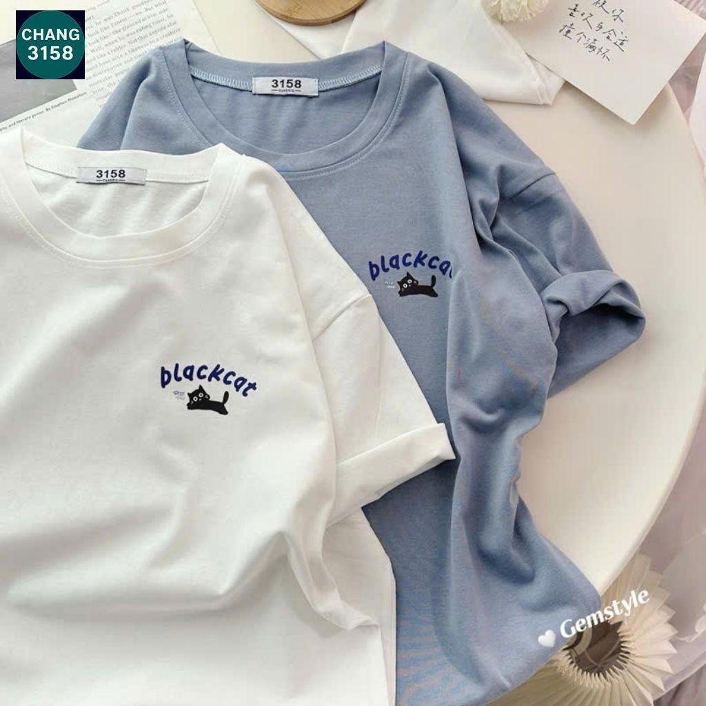 Áo phông form rộng tay lỡ chất vải cotton-chang3158