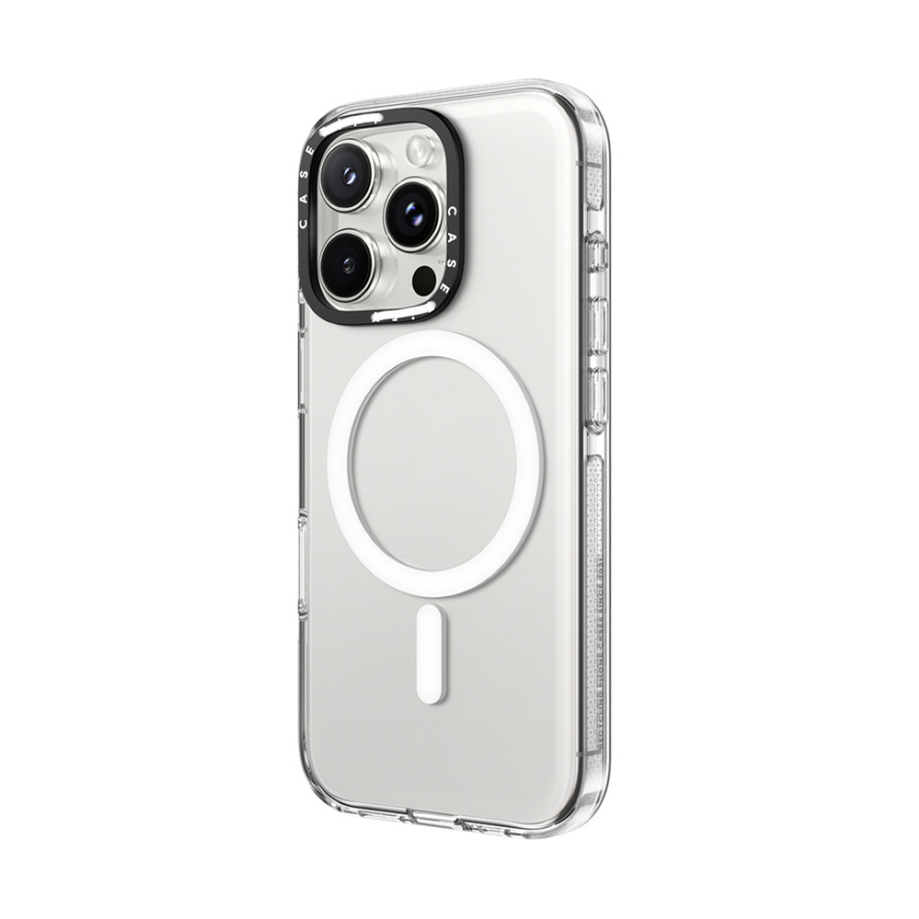 Vỏ hút từ tính trong suốt CASECASE X Impact cho iPhone 16 / 15 / 14 / 13 Pro Max | Mặt sau Acrylic bảo vệ quân sự với bao bì cao cấp
