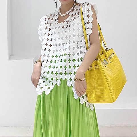 ✨Pháp Không Đều Rỗng Áo Mùa Hè 2022 Rời Áo Thời Trang Phong Cách Phương Tây Chiên Dạo Phố 25.5.22
