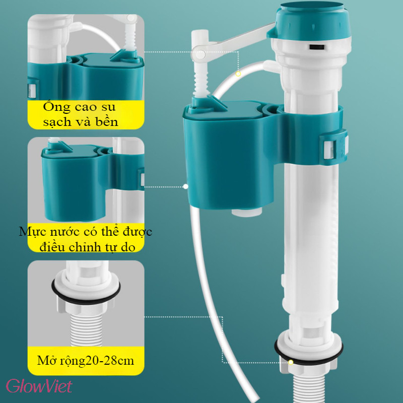 Van Xả Bồn Cầu Áp Lực Cao,Phụ kiện sửa bồn cầu,Chống Rò Rỉ 100%,chịu áp lực cao, cấp nước nhanh,Thay thế dễ dàng
