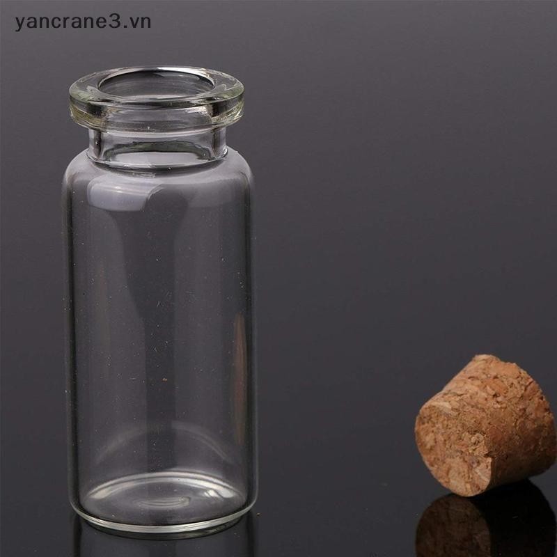 {YAN3} 10 Chai Thủy Tinh Có Nút Chai Trong Suốt Lọ Cưới Nhỏ {yancrane3.vn}