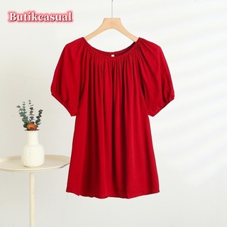 Áo thun nữ cotton lụa hoa ngắn tay mùa hè 2025 áo sơ mi mỏng cỡ lớn mỏng áo sơ mi thường ngày
