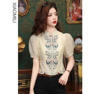 Châu Á lấy cảm hứng từ trang phục cho phụ nữ barong áo hiện đại filipiniana hàng đầu giản dị đồng bằng dây giày thêu voan Bolero áo cánh
