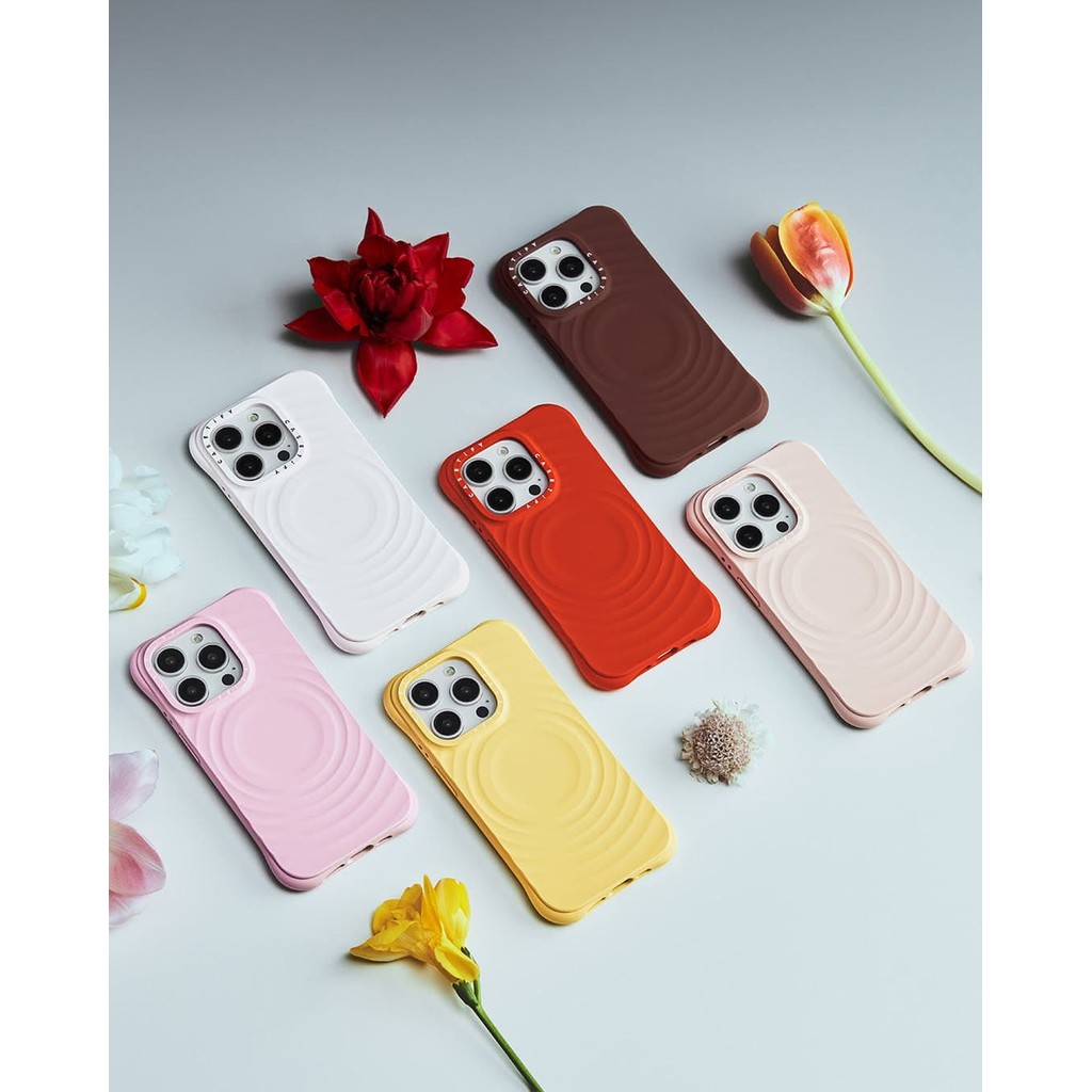 Ốp lưng Ripple - Spring Essentials của CASECASETM Ốp Hút Từ Tính Cho iPhone 16 / 15 / 14 Pro Max Cao Cấp Cảm Ứng Mềm Chống Trơn Trượt Silicon Kết Cấu Bảo Vệ Với Bao Bì Cao Cấp