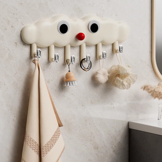 Móc Treo Quần Áo Sau Cửa Hình Đám Mây Dễ Thương MAISON, Móc Treo Đồ Đa Năng Nhà Tắm Nhà Bếp Dán Tường