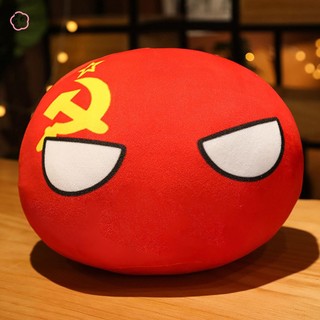 Gối ôm/Gối ngủ/Đồ chơi sang trọng Kawaii hình bóng chày, nhồi bông mềm mại, nhiều mẫu cờ