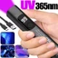 Đèn pin UV 365nm có màn hình kỹ thuật số, Đèn pin cực tím có thể phóng to có thể sạc lại để phát hiện nước tiểu cho thú cưng / Săn đuổi bọ cạp / Chất huỳnh quang