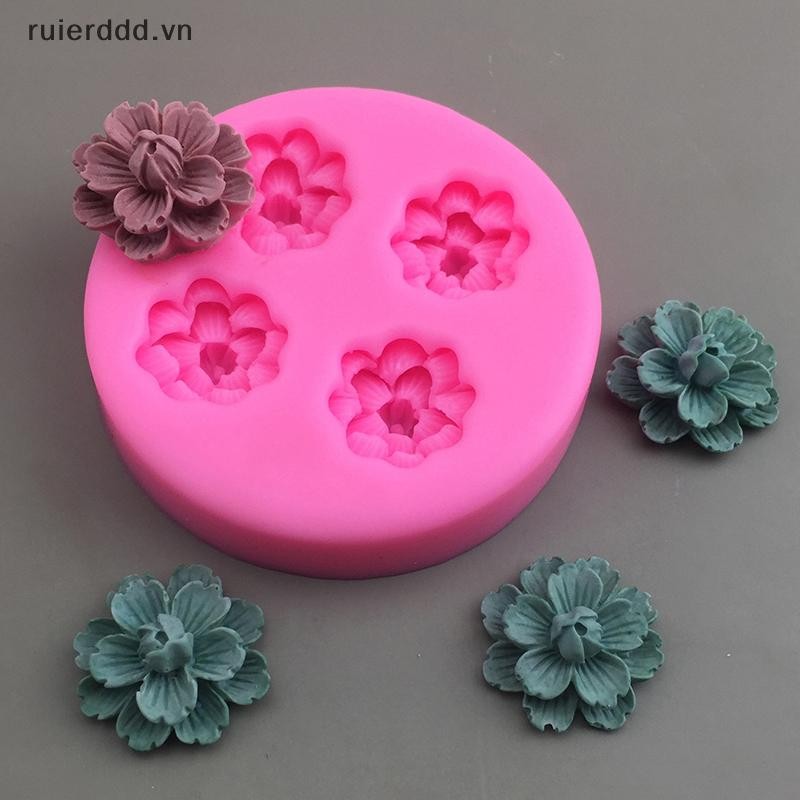 # ruierdd # 1Pc Hoa Anh Đào Khuôn Silicon Hoa Đào DIY Trang Trí Bánh Khuôn Mousse Sô Cô La Khay Đá Khuôn Nướng Bánh Nhà Bếp.