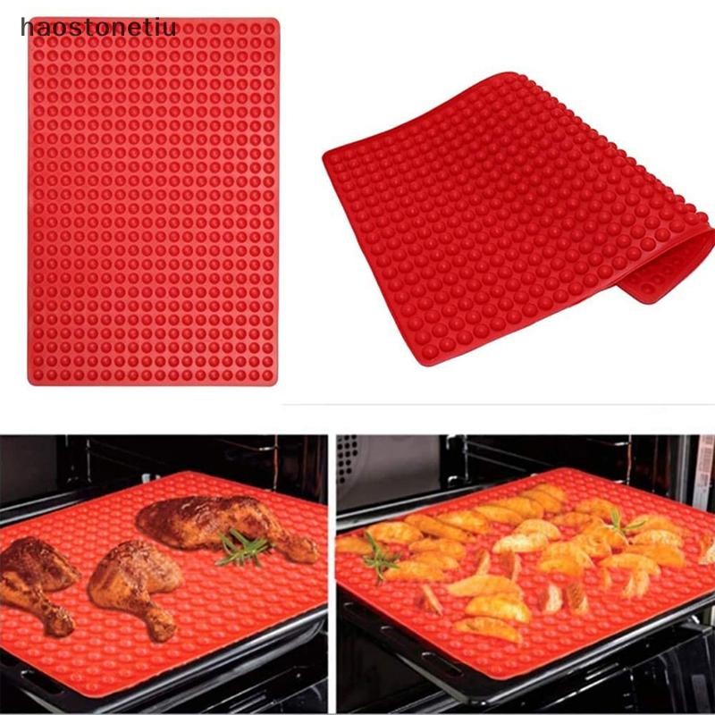 HA 1 Khuôn Silicon Tròn Chocolate Thả Khuôn DIY Bán Kẹo dẻo Thạch Thú Cưng Tay Cầm Dụng Cụ Nướng Bánh n