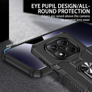 Dành Cho Redmi Note 14 Pro 4G / 5G Ốp điện thoại PC Cứng Mềm TPU Edge Bảo Vệ Camera Giá Đỡ Nhẫn Chân Đế Chống Sốc Mỏng Bao
