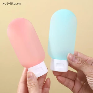 XOITU 3 Cái / bộ Chai Có Thể Đổ Lại 60ml Silicon Mềm Lotion Hộp Bóp Ống Trống Chai Di Động Du Lịch Dầu Gội VN