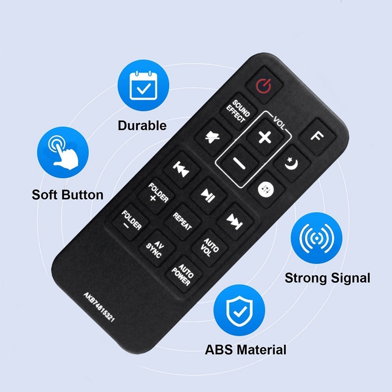 Phụ kiện thay thế AKB74815321 Điều Khiển Từ Xa Cho Soundbar SH5B SJ5Y SPJ5B-W SJ4Y SPJ4B-W