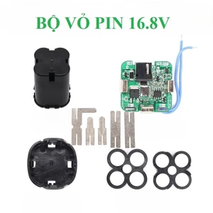 Trọn bộ vỏ pin máy khoan kèm bảng mạch vuông 16.8V có khung cố định và tấm niken