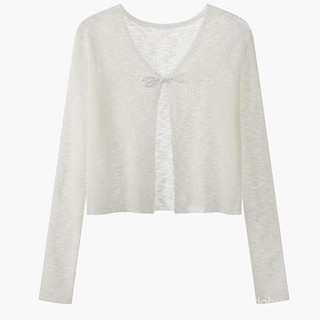 Áo khoác mỏng trong suốt kiểu Trung Quốc mới, áo cardigan bảo vệ khỏi nắng màu xanh, áo len lụa lạnh có nút ếch, kiểu dáng ngắn