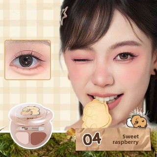 ROMANTIC BEAUTY Nằm Silk Pad Kapibala Đồng Thương Hiệu Nổi Bật Làm Sáng Đường Viền Bốn Màu Phấn Mắt Màu Tự Nhiên Kết Xuất Người Mới Bắt Đầu Nằm Lụa Eyeshaw Trang Điểm Mắt