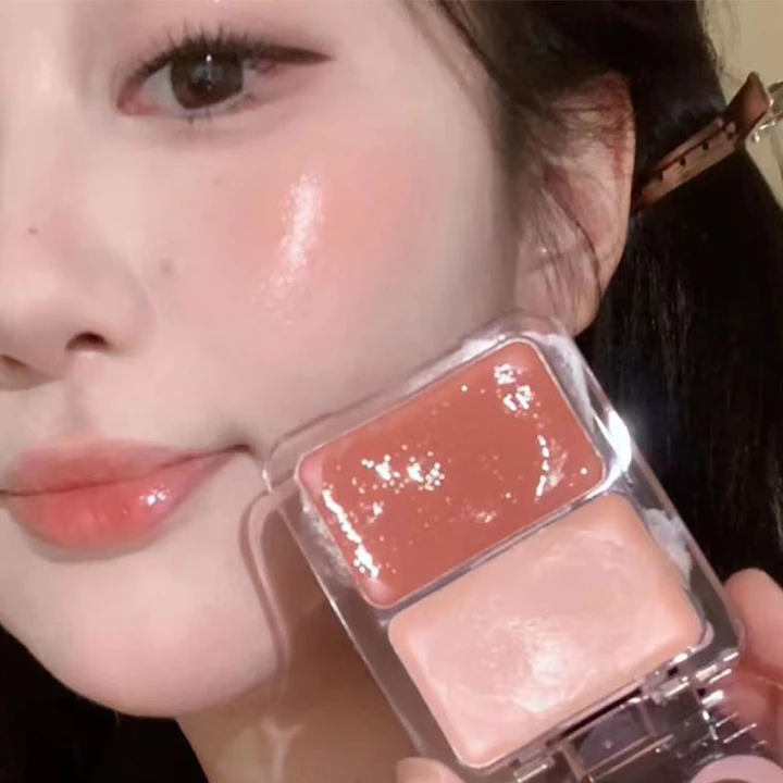 Phấn má hồng 2 màu dạng lỏng má hồng mềm ,má mọng nước, bôi trên má, mắt, dễ pha trộn Liquid blush