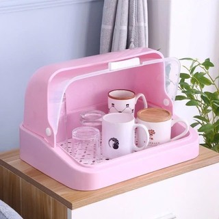 Khay úp cốc 1355, khay đựng ly, bình sữa có nắp nhựa bảo vệ, giúp bảo vệ cốc sạch sẽ