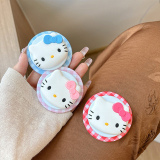 Lưới KT Cat Tròn Từ Tính Giá Đỡ Điện Thoại Cho IPhone 16 15 14 13 12 Pro Max 14 Plus Có Thể Gập Lại Pop Ring Grip Co Giãn Để Bàn Đứng P5