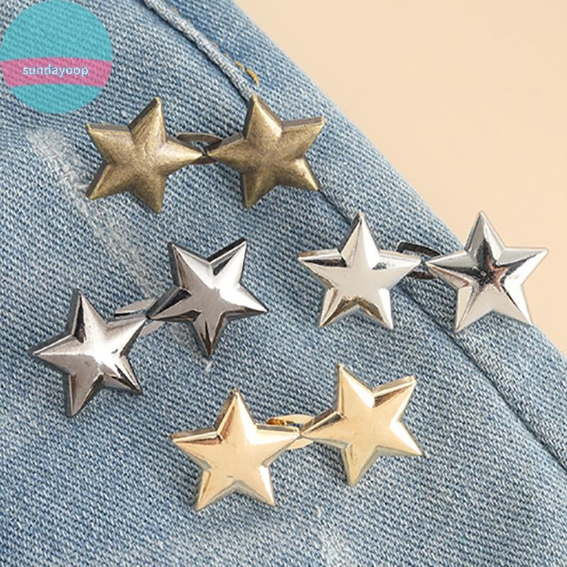 Sund 1 Cái Kẹp Có Thể Điều Chỉnh Cho Quần Dây Buộc Pin Có Thể Thu Vào Nút Rời Cho Eo Cho Quần Jean Hoàn Hảo Phù Hợp Giảm Eo VN