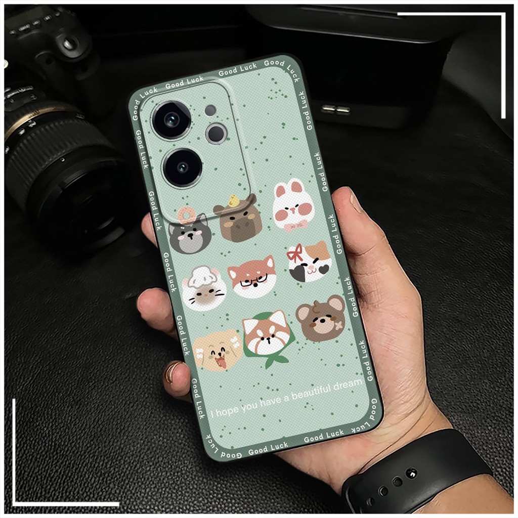 Ốp lưng Realme GT6 Trung Quốc TPU bọc toàn bộ, chống va đập, chống thấm nước, chống bụi, thiết kế hoạt hình, silicon chống sốc