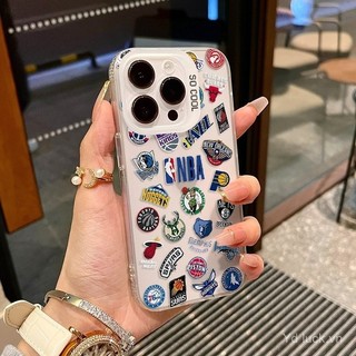 Ốp điện thoại chống rơi mẫu mới sành điệu thời trang NBA dùng cho iphone14 Pro 16plus 15Pro 15plus 14Pro 12Pro Max 12Pro 11Pro xs xr 8plus