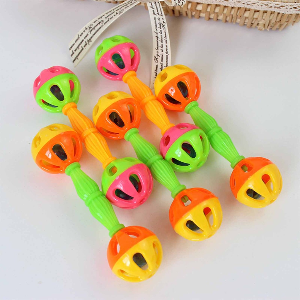 Hai Đầu Chuông Bóng Lục Lạc Phát Triển Trẻ Sơ Sinh Tay Cầm Đồ Chơi Cho Bé 0-6 Tháng Tuổi Đồ Chơi Cho Bé