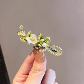 MAUROPOLI [Sẵn Sàng] Kẹp Tóc Hoa Vỏ Ngọt Nữ Mùa Xuân Phong Cách Mới Cao Cấp Bên Nổ Kẹp Tóc Sang Trọng Kẹp Tóc Gãy Mỏ Vịt Kẹp